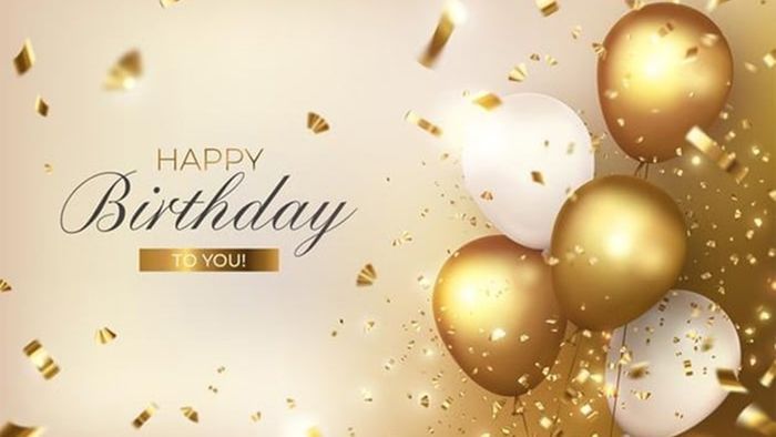 Thiệp sinh nhật thanh lịch và đơn giản