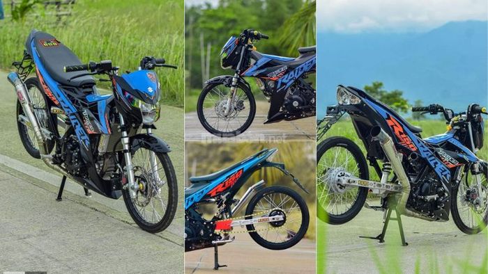 Xe Raider độ phong cách thể thao, mạnh mẽ và năng động.