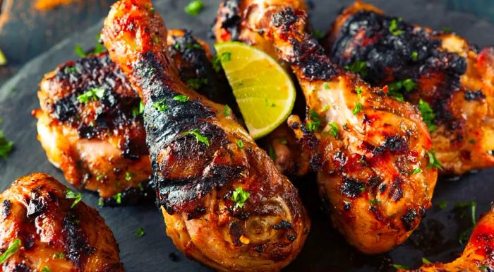 Scotch Bonnet Peppers give jerk chicken its signature heat.