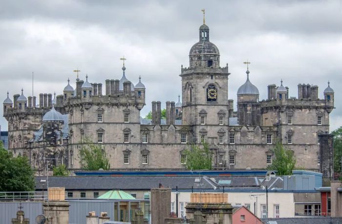 The striking, Hogwarts-like architecture of George Heriot's School.