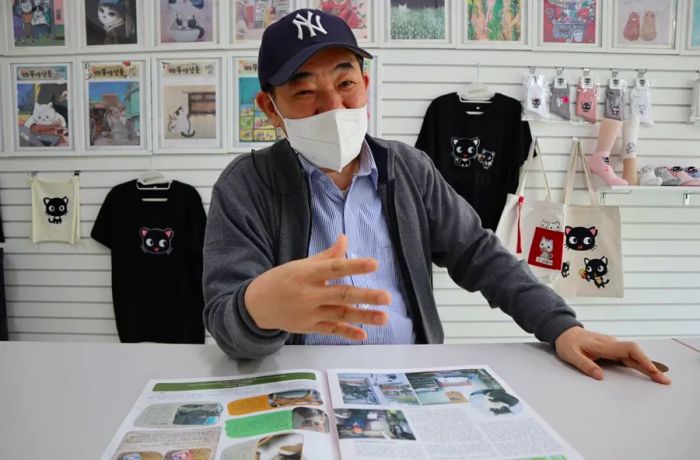 Park Sang-wook is the founder of South Korea’s first newspaper dedicated entirely to cats.