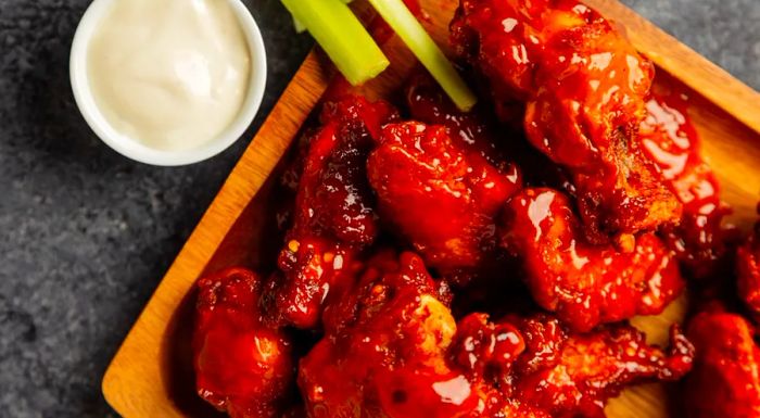 Spicy chicken wings are a beloved fixture in American sports bars.