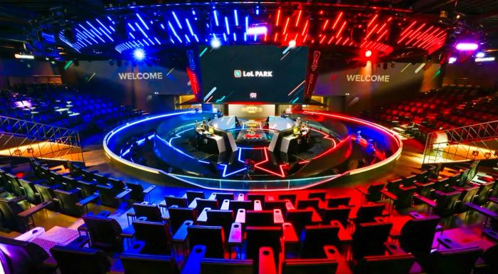 Riot Games’ LoL Park, a state-of-the-art $88 million esports arena, makes an appearance in the novel.