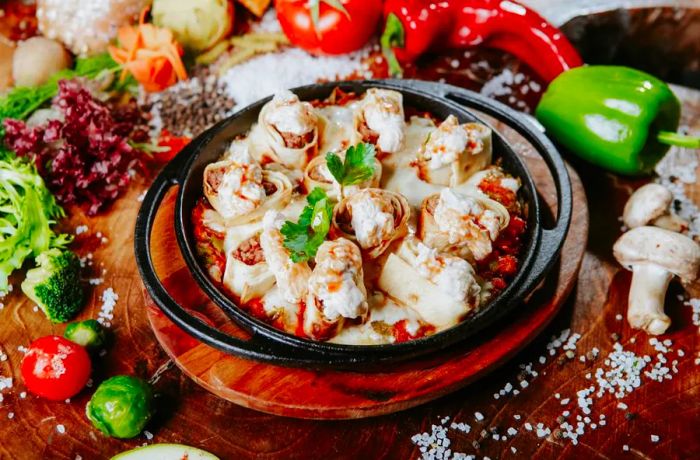 Central Asia's unique take on East Asian dumplings.