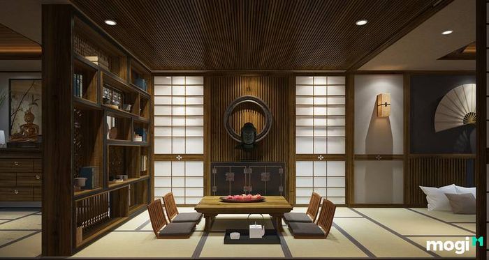 Gam màu trung tính trong thiết kế nội thất Nhật Bản, sự lựa chọn hoàn hảo cho không gian tối giản.