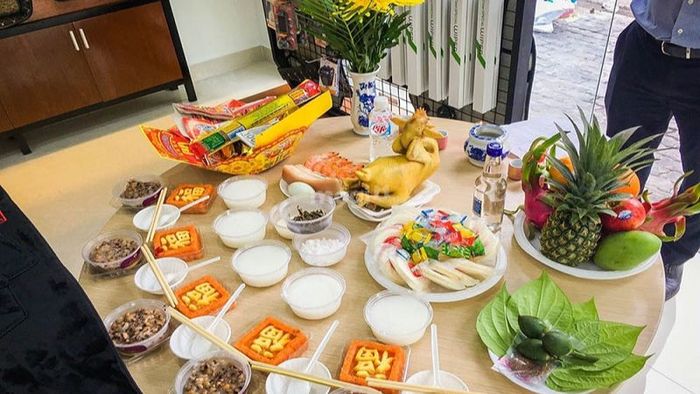 Chuẩn bị mâm cúng nhập trạch