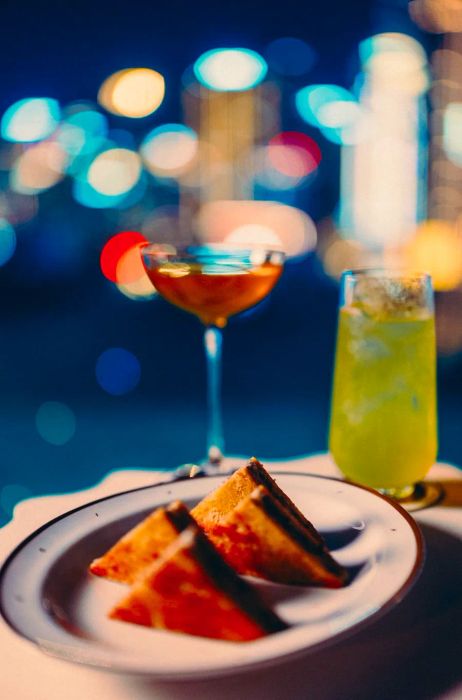 Alongside a diverse champagne selection, High Society’s menu features cocktails inspired by sun-worshipping civilizations such as the Aztecs and Ancient Greeks.