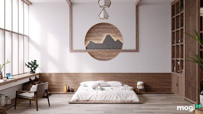 Không gian phòng ngủ Nhật Bản theo phong cách tối giản