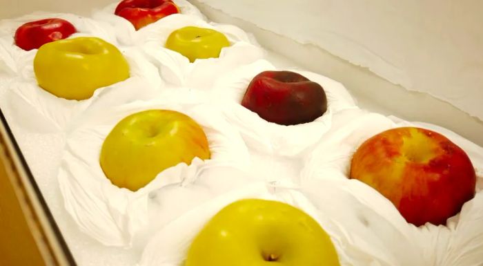 At Colorado State University, a collection of wax apple replicas, crafted by a professor in the early 1900s, showcases award-winning apples once grown in the state.