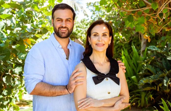 Yann Moujawaz and his mother, Juana Martini.