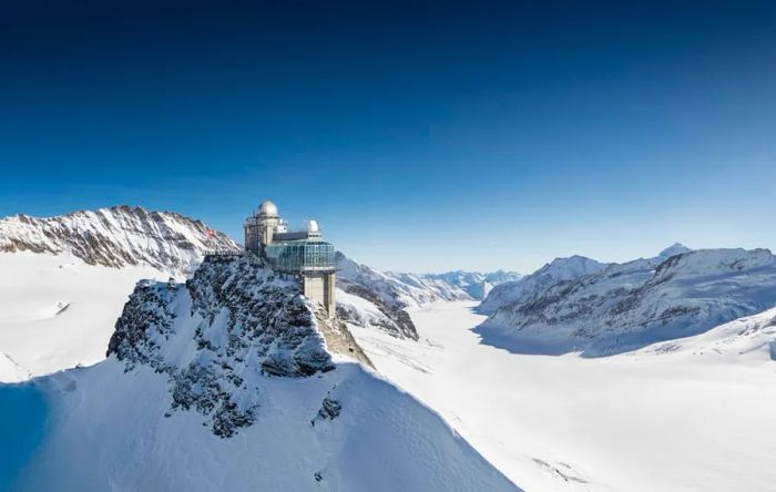 Switzerland’s Jungfraujoch station offers visitors a wide range of international dining options.