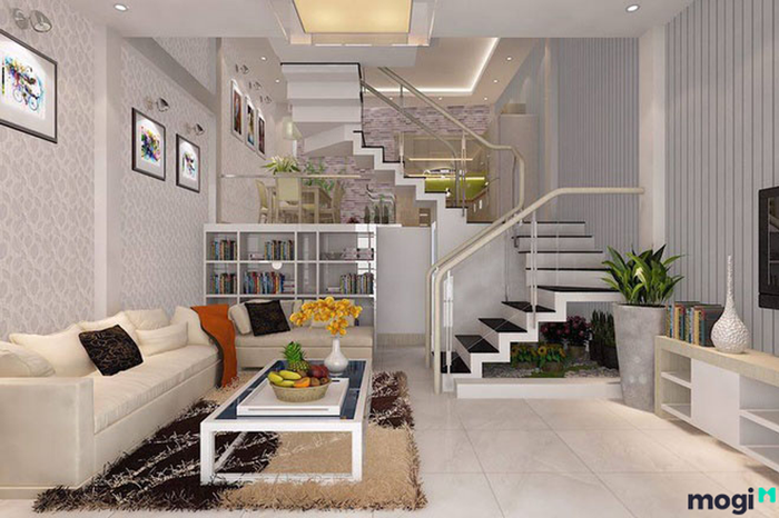 Cầu thang nhà ống 5m, hình ảnh 4