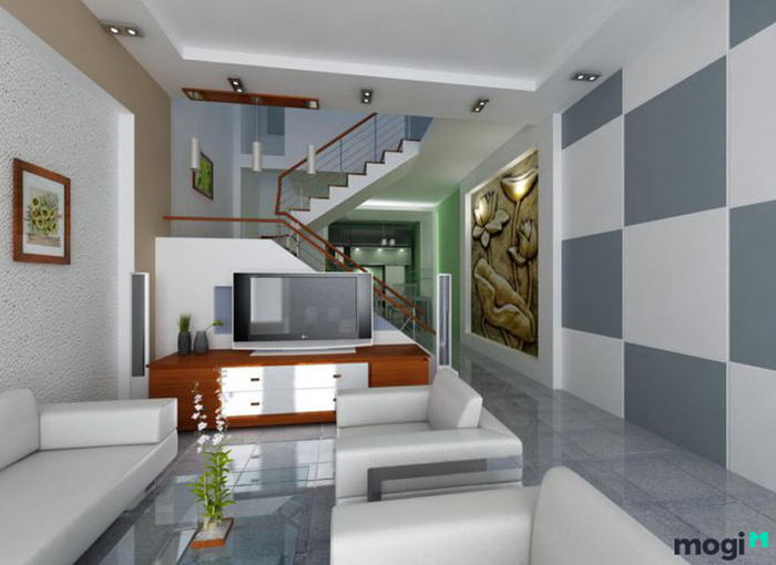 Cầu thang nhà ống 5m, ảnh 5