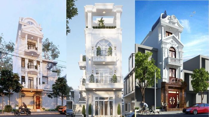 Mẫu nhà ống kiểu Pháp 4 tầng sang trọng, đẳng cấp