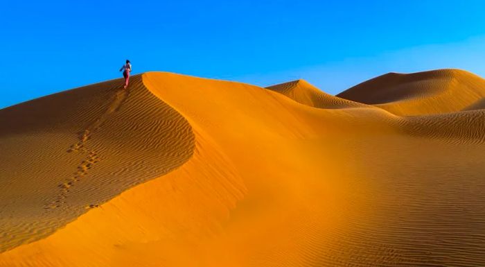 Oman features stunning sand dunes, dramatic mountain landscapes, and some of the most vibrant green terrain on the Arabian Peninsula.