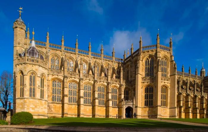 St George's Chapel at Windsor Castle, the venue for Prince Harry and Meghan Markle’s wedding ceremony.