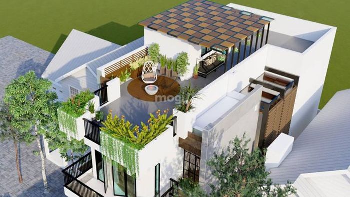 Mẫu nhà ống kiểu Pháp 2 tầng sang trọng và tinh tế