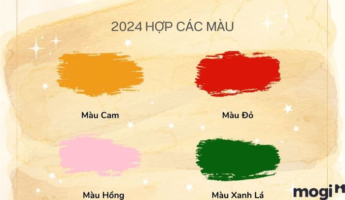 Con sinh năm 2024 hợp với màu sắc nào?