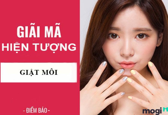 giật môi trên