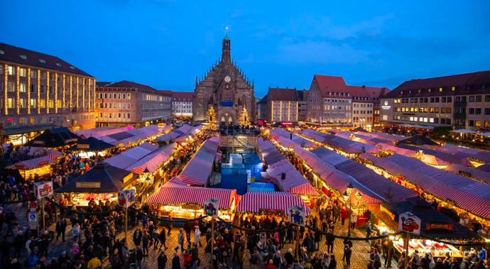 Founded in the 16th century, Christkindlesmarkt in Nuremberg draws nearly two million visitors every year, making it one of the oldest and largest Christmas markets in the world.