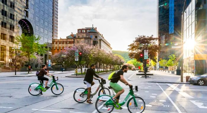 Montreal is a city that embraces biking year-round, though the best time to explore its cycling routes is during the warmer months.