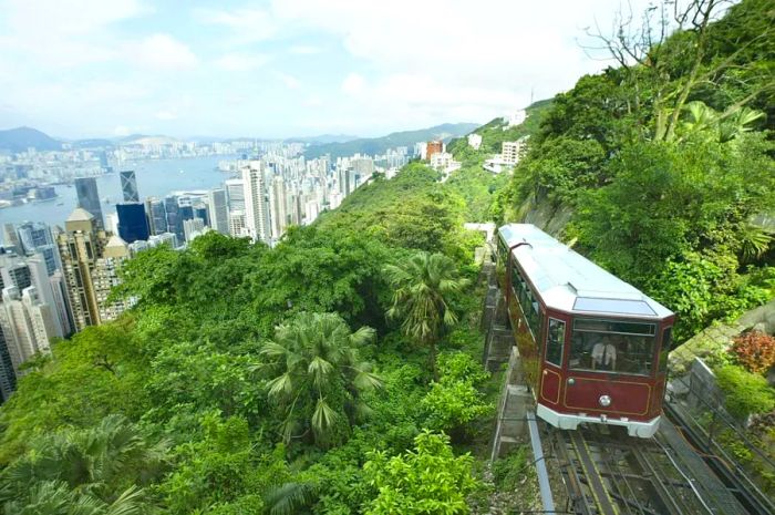 Hong Kong's iconic Peak Tram.