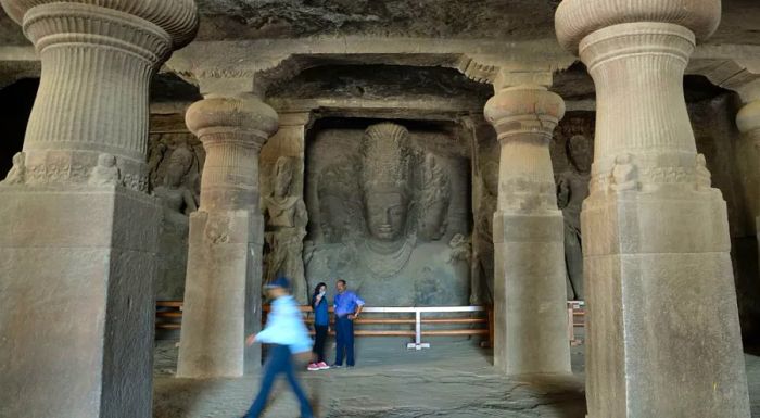 Exploring the temple caves on Elephanta Island near Mumbai is a fun and affordable way to spend half a day.