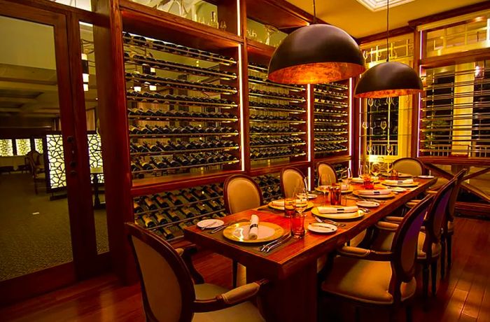 Hemingways boasts an impressive wine cellar, one of the finest in Nairobi.