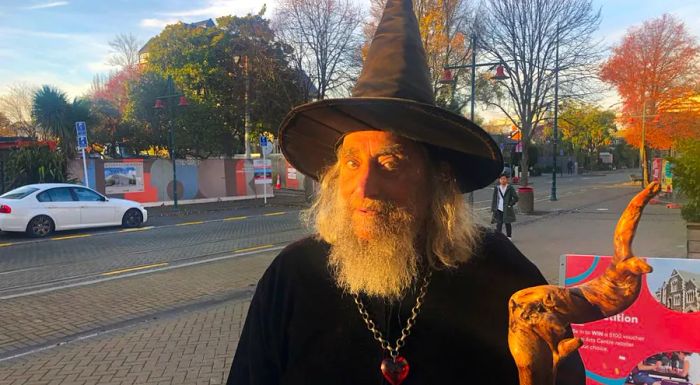 The Wizard in central Christchurch, New Zealand, on June 2, 2020.