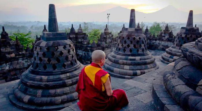 Breakfast with the Buddhas: Borobudur, Indonesia