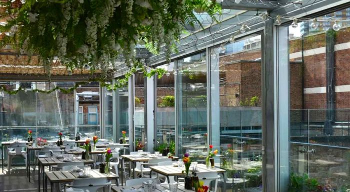 Boundary’s rooftop in Shoreditch is an idyllic place to enjoy a laid-back summer evening.