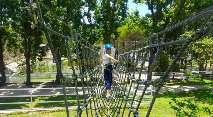 An adventurous walk through the Saiyuen glamping site in Hong Kong.