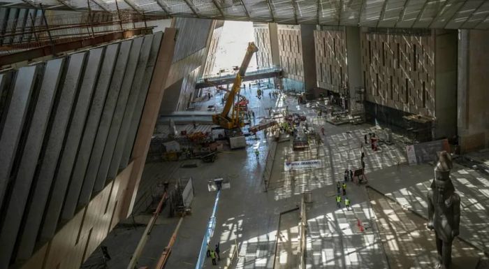 As vast as an airport: The newly built Grand Egyptian Museum