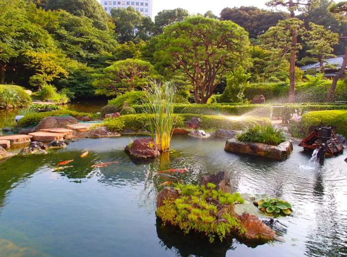 Hotel New Otani is famous for its stunning gardens, offering a tranquil escape amidst the city’s hustle and bustle.