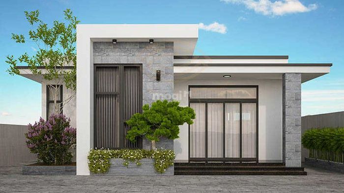 Mẫu nhà ống cấp 4 mái bằng với chi phí xây dựng hợp lý