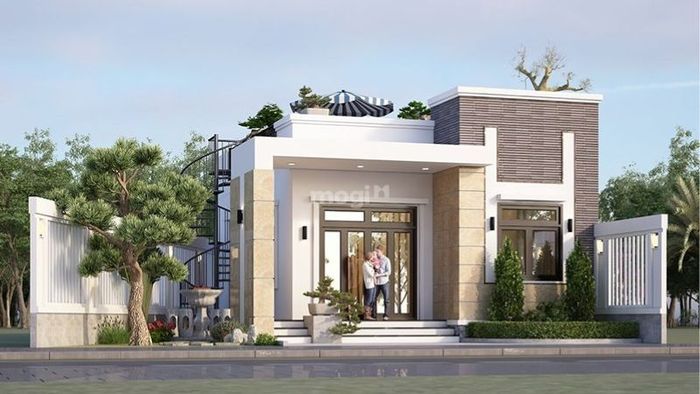 Mẫu nhà ống cấp 4 mái bằng phù hợp với nhiều đối tượng gia đình