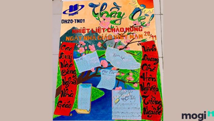 Báo tường Ngày Nhà Giáo 20/11
