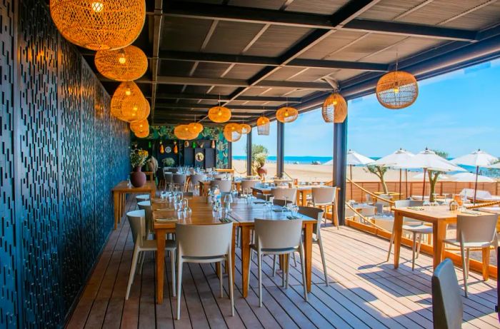 Château l'Hospitalet's summer offerings include a beach club and seaside restaurant located in the nearby village of Gruissan.