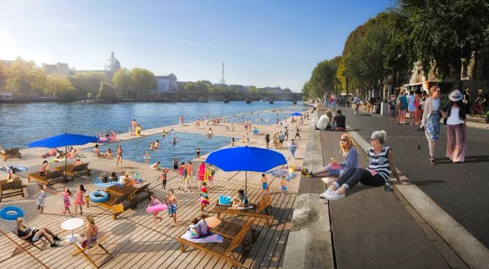 A major cleanup initiative is underway to restore the Seine to pristine condition.