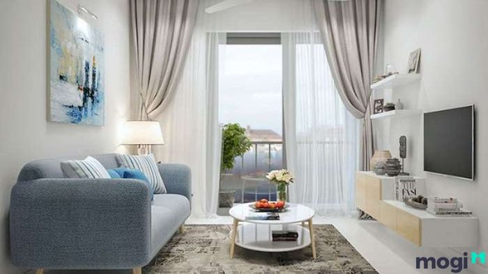 Mẫu thiết kế căn hộ 2 phòng ngủ 50m2 phong cách Hàn Quốc