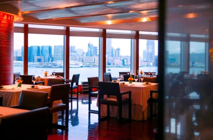 Lung King Heen pairs world-class dim sum with flawless service and breathtaking views of the sea.