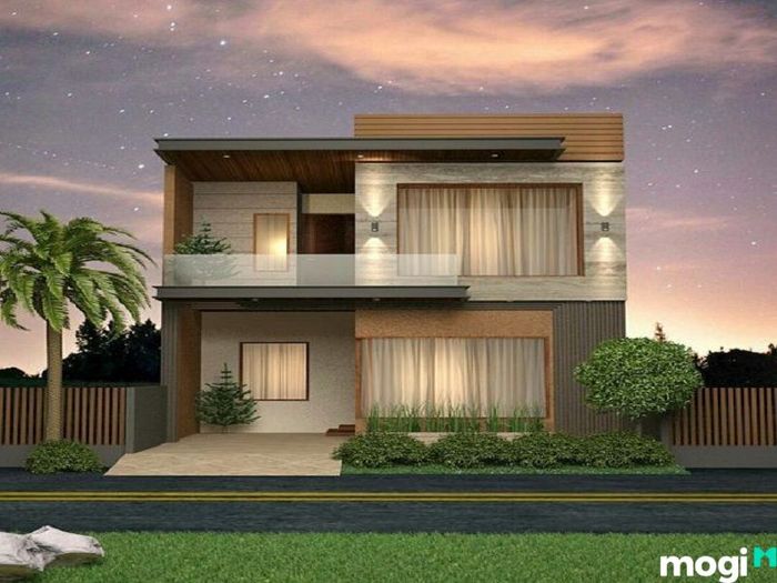 Thiết kế nhà mặt tiền 8m sâu 15m phong cách tối giản