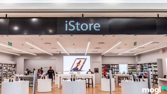Thiết kế cửa hàng điện thoại nhỏ mang đậm phong cách Istore