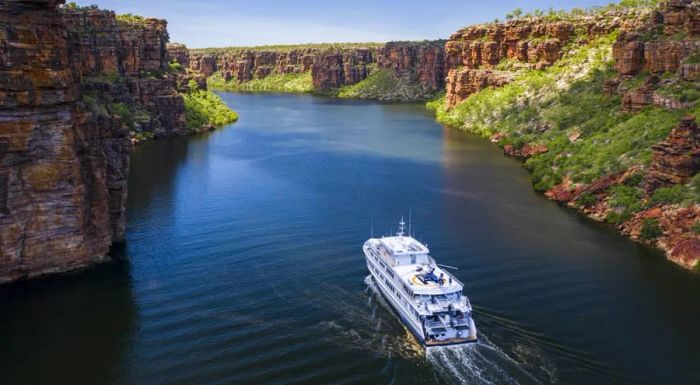 The True North takes adventurers through the stunning Kimberley region of Western Australia, showcasing its breathtaking beauty.