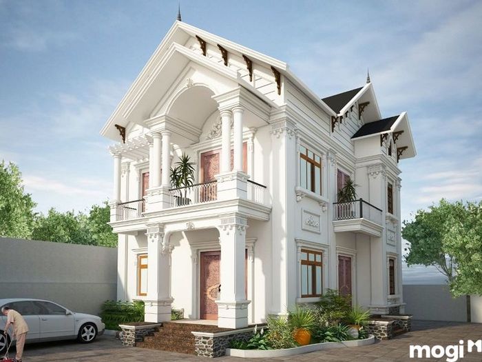 Thiết Kế Nhà Tân Cổ Điển Đẹp, Sang Trọng