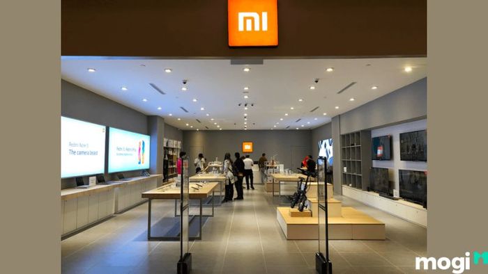 Thiết kế cửa hàng điện thoại nhỏ theo phong cách Xiaomi