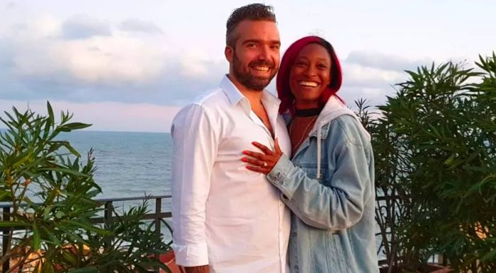 The couple became engaged during a vacation in Italy in 2019.