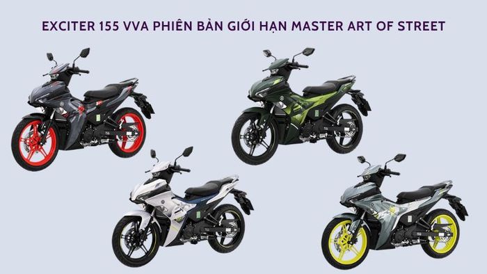 Exciter 155 VVA Phiên bản Giới hạn Master Art of Street mang đến phong cách mạnh mẽ và ấn tượng.
