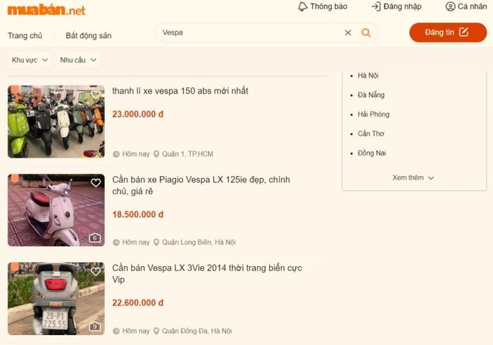 Hãy đến Mytour để khám phá những chiếc xe Vespa cũ với mức giá hợp lý, chất lượng đảm bảo.