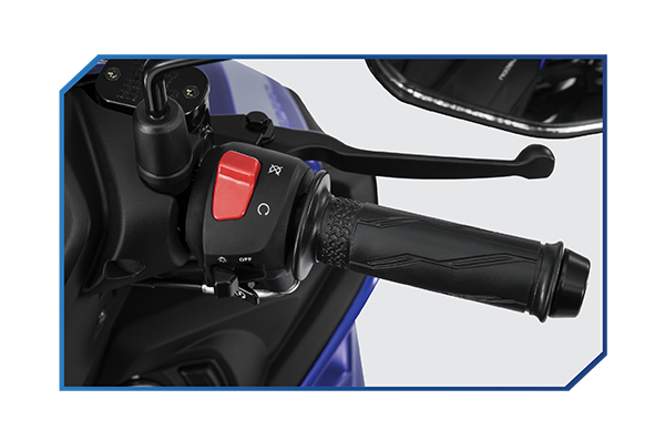 Nút tắt khẩn cấp của Exciter 155 VVA giúp người lái nhanh chóng dừng động cơ khi cần thiết, đảm bảo an toàn tối đa.